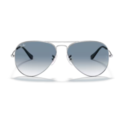 Gafas de sol Ray-ban Aviator RB3025 003/3F plateada lente azul degradada