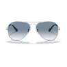 Gafas de sol Ray-ban Aviator RB3025 003/3F plateada lente azul degradada