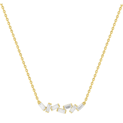 Collar Plata Baño de Oro con Circonitas Murat-Paris Y02060.1 Mujer Joven Novia