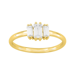 Anillo Sortija Plata Baño Oro Circonitas Mujer Joven Murat-Paris Y07060.1 Pequeña Talla12