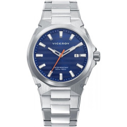 Reloj Viceroy Hombre 46857-37 Acero Esfera Azul 40 mm Calendario 10 ATM