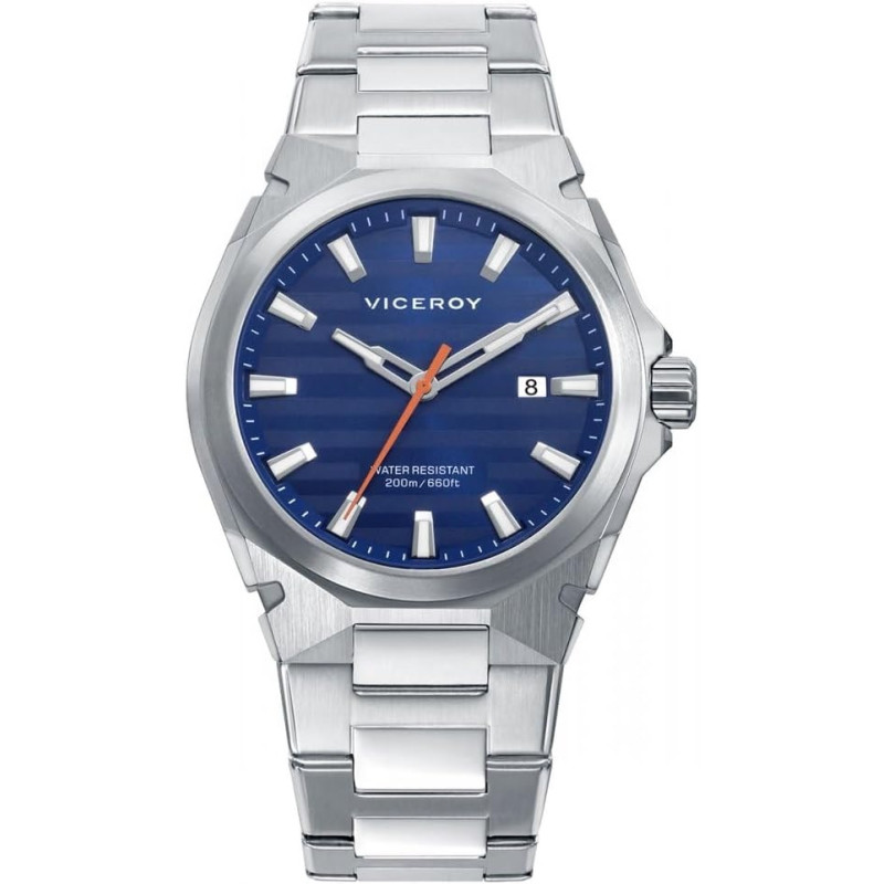 Reloj Viceroy Hombre 46857-37 Acero Esfera Azul 40 mm Calendario 10 ATM