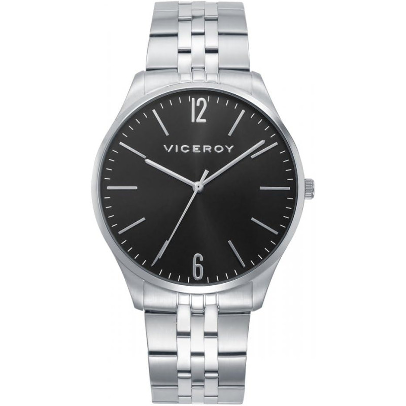 Reloj Viceroy Hombre 41185-95 Acero Esfera Negra 42 mm 5 ATM