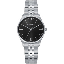 Reloj Viceroy Mujer 41174-55 Acero Inoxidable Esfera Negra 32 mm 5 ATM