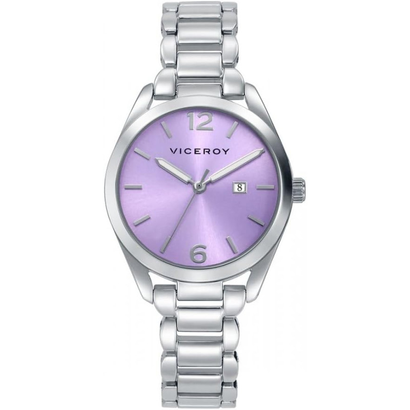 Reloj Viceroy Mujer 41168-95 Acero Inoxidable Esfera Morada 32 mm Calendario 5 ATM