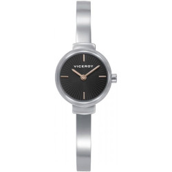 Reloj Viceroy Mujer 401334-97 Acero Bicolor Esfera Negra Oro Rosa 30 mm