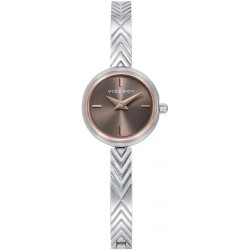 Reloj Viceroy Mujer 401352-17 Acero IP Rosado Esfera Marrón 28 mm 3 ATM
