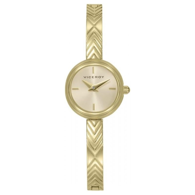 Reloj Viceroy Mujer 401352-27 Acero IP Dorado Esfera Dorada 28 mm 3 ATM
